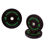 POWER-XTREME Hantelscheibe, Bumper Plate, Gummigranulat, 51mm