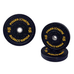POWER-XTREME Hantelscheibe, Bumper Plate, Gummigranulat, 51mm