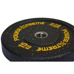 POWER-XTREME Hantelscheibe, Bumper Plate, Gummigranulat, 51mm