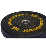 POWER-XTREME Hantelscheibe, Bumper Plate, Gummigranulat, 51mm