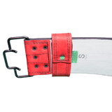 Wahlanders Powerlifting Belt, Red Suede With Black Stitching, IPF Approved